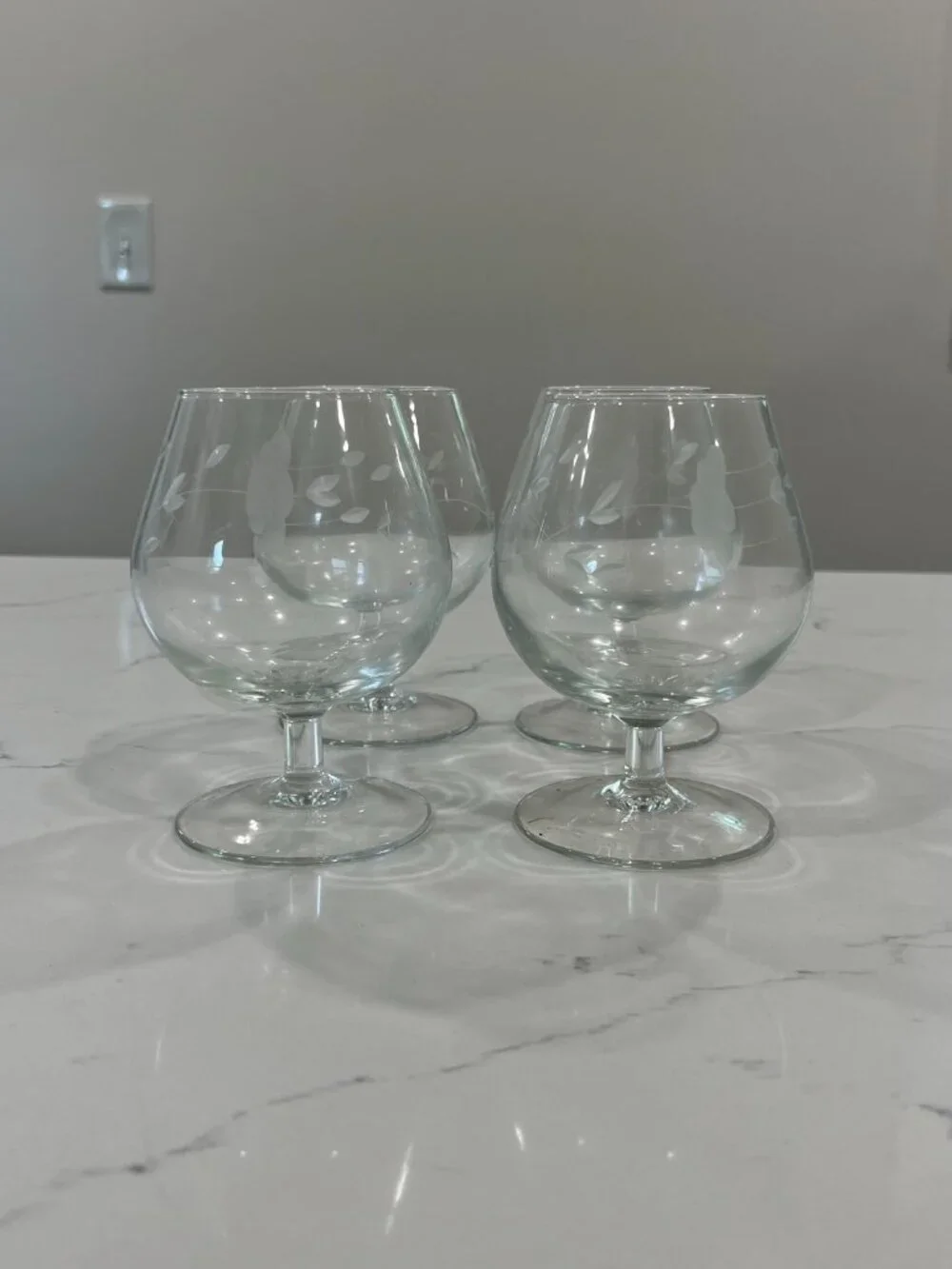 Vintage Princess House Brandy Glass Heritage 1980'S Set of 4 NWB